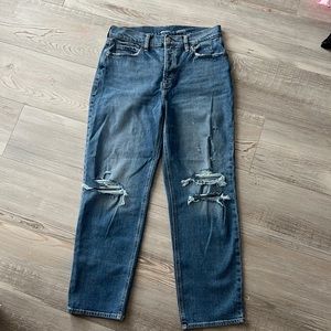 Old Navy high rise straight jeans. Size 8